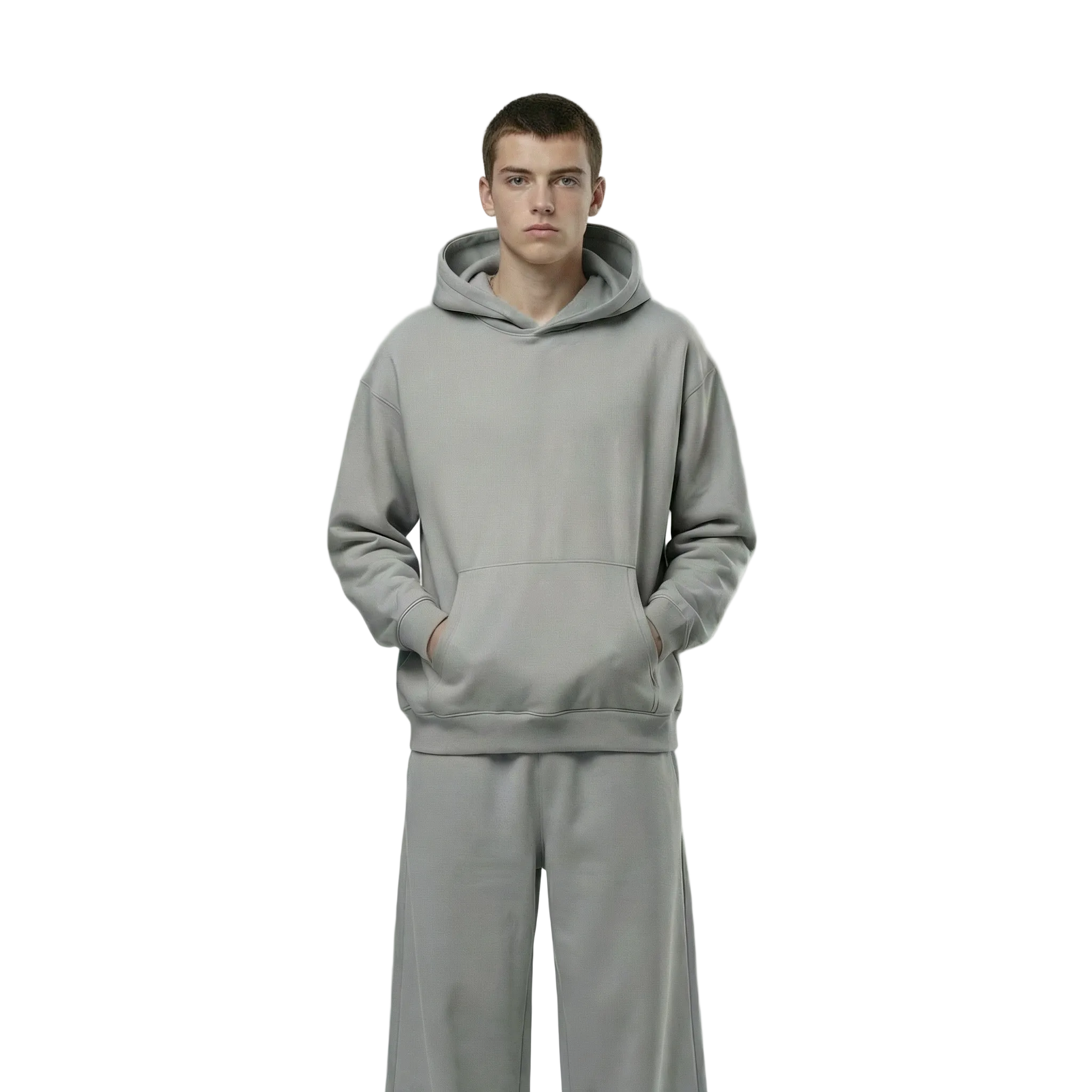 Light Gray Oversized Hoodie – YAF Wear
