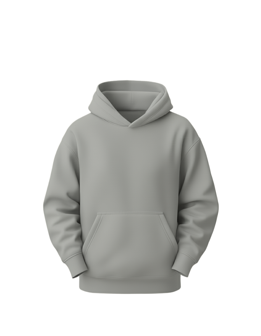 Premium Light Gray Oversized Hoodie