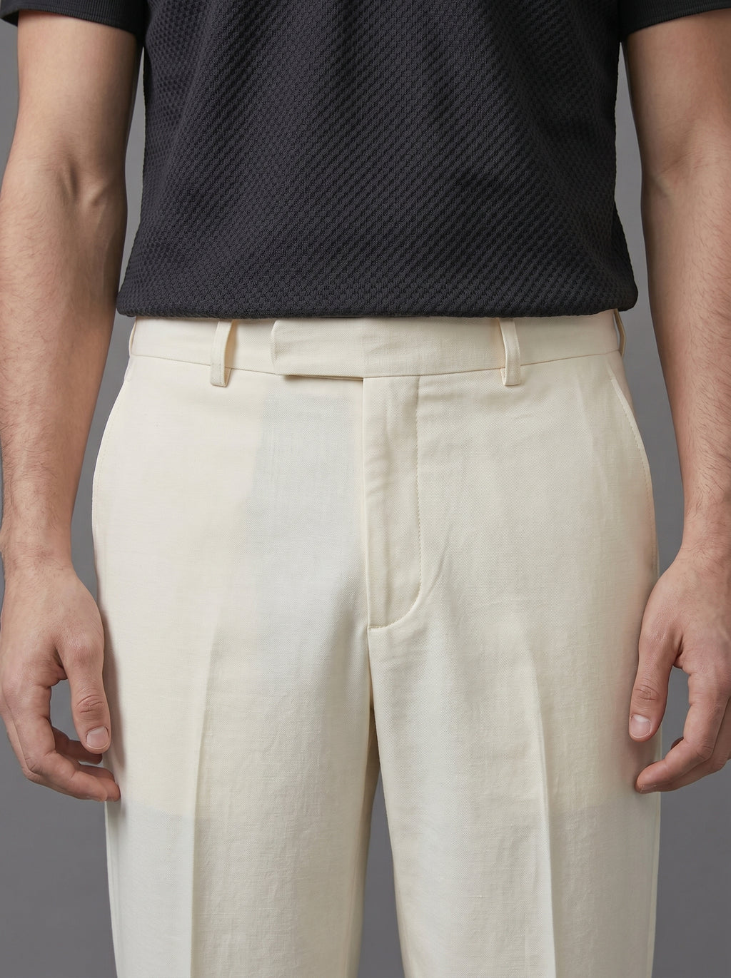 Dark Blue Textured Polo