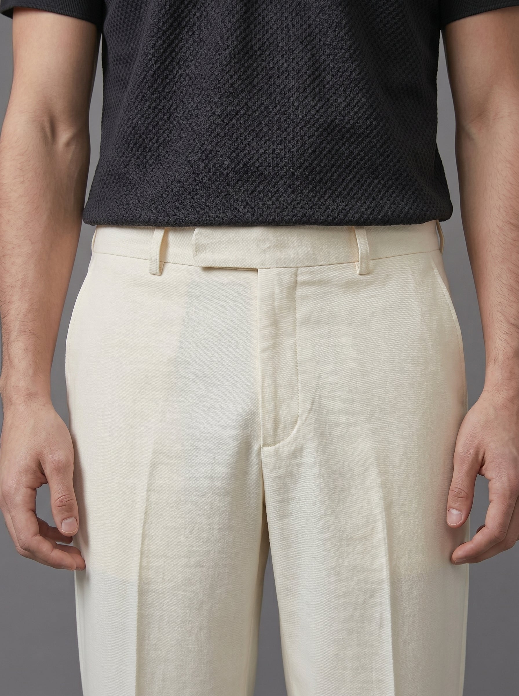 Dark Blue Textured Polo