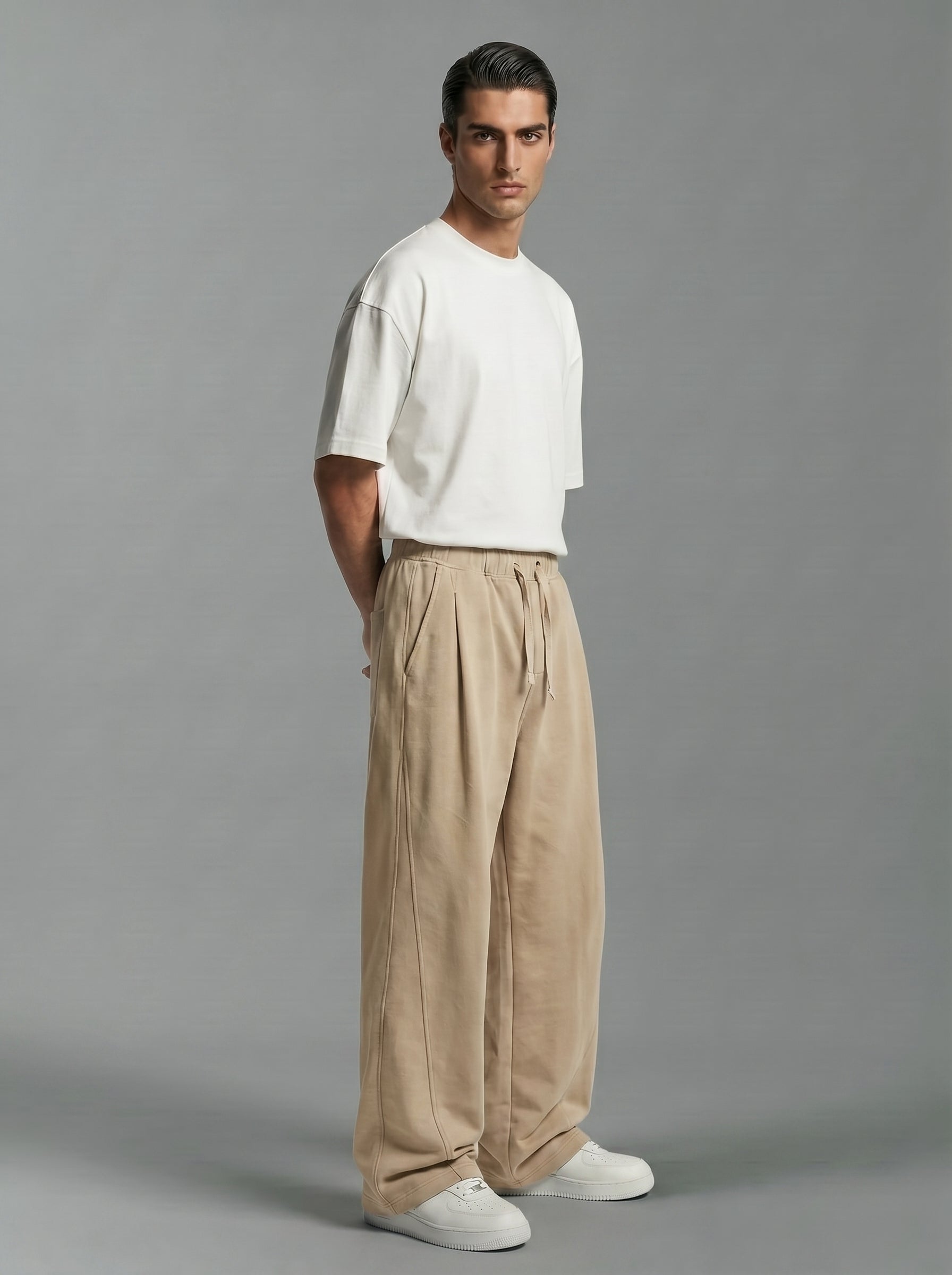 Two Tuck Wide Leg Pants