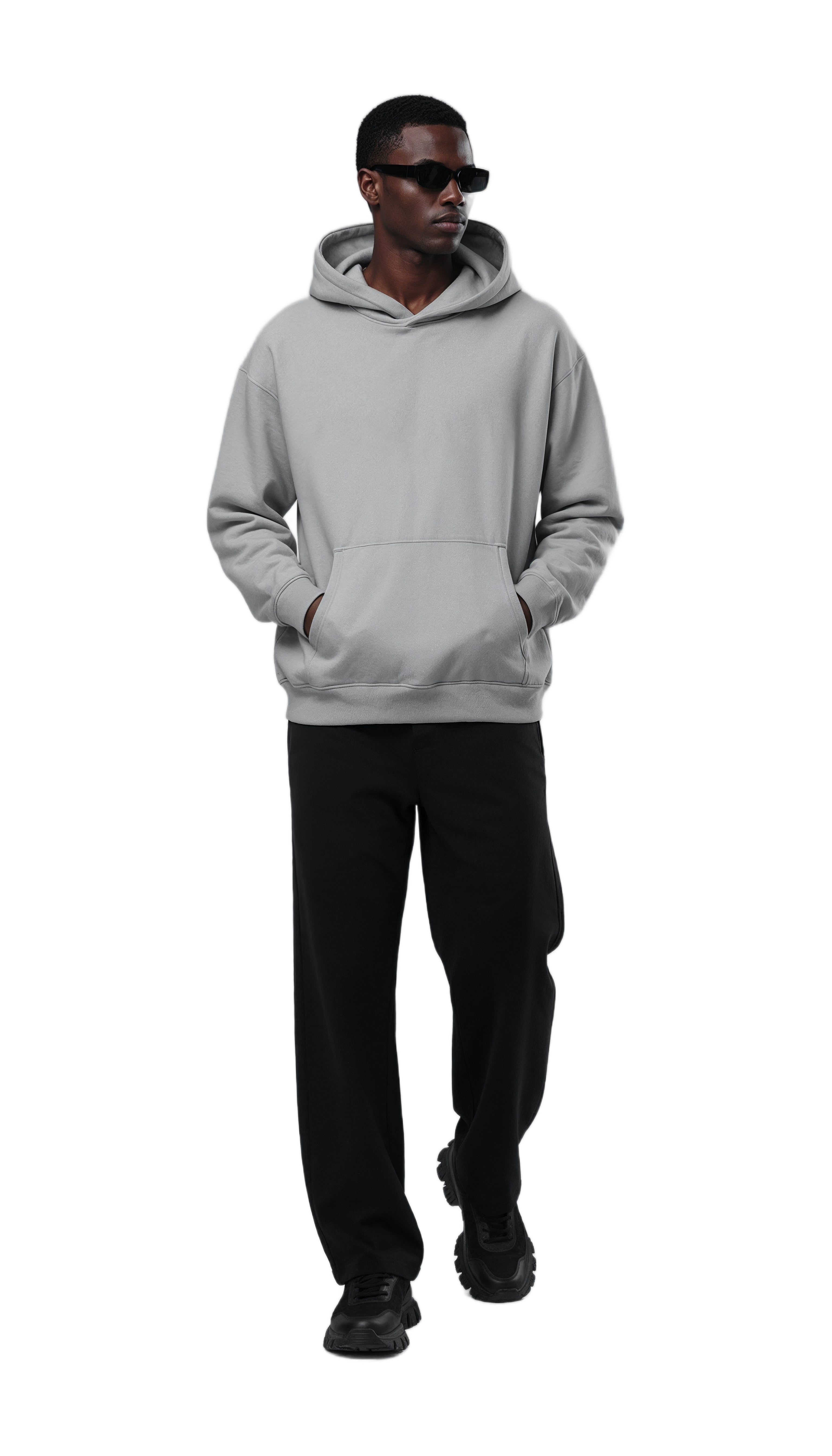 Premium Light Gray Oversized Hoodie