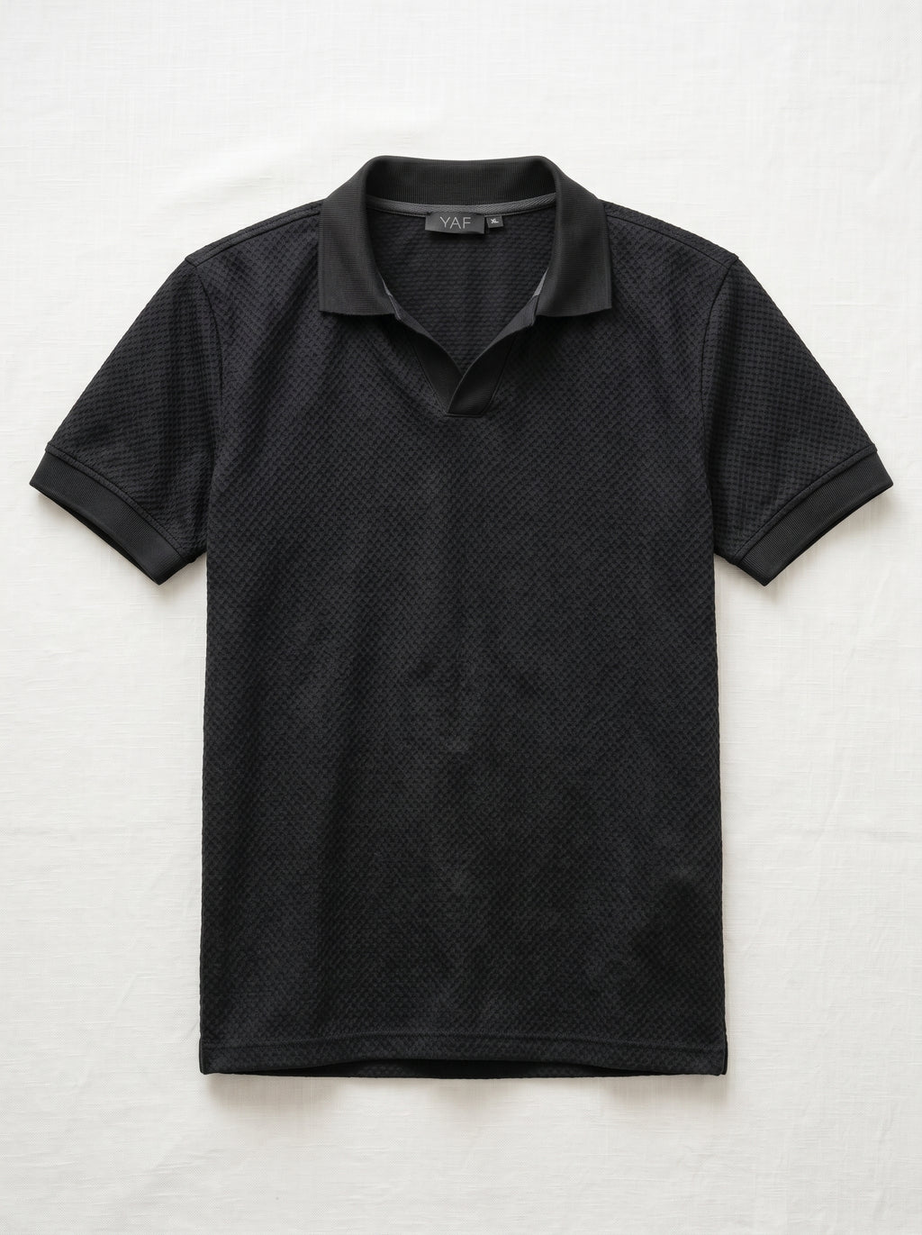 Dark Blue Textured Polo