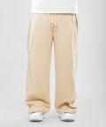 Two Tuck Wide Leg Pants "  Beige  "