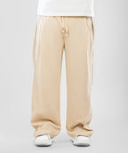 Two Tuck Wide Leg Pants "  Beige  "