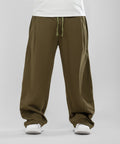 Two Tuck Wide Leg Pants " Olive "
