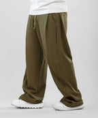 Two Tuck Wide Leg Pants " Olive "