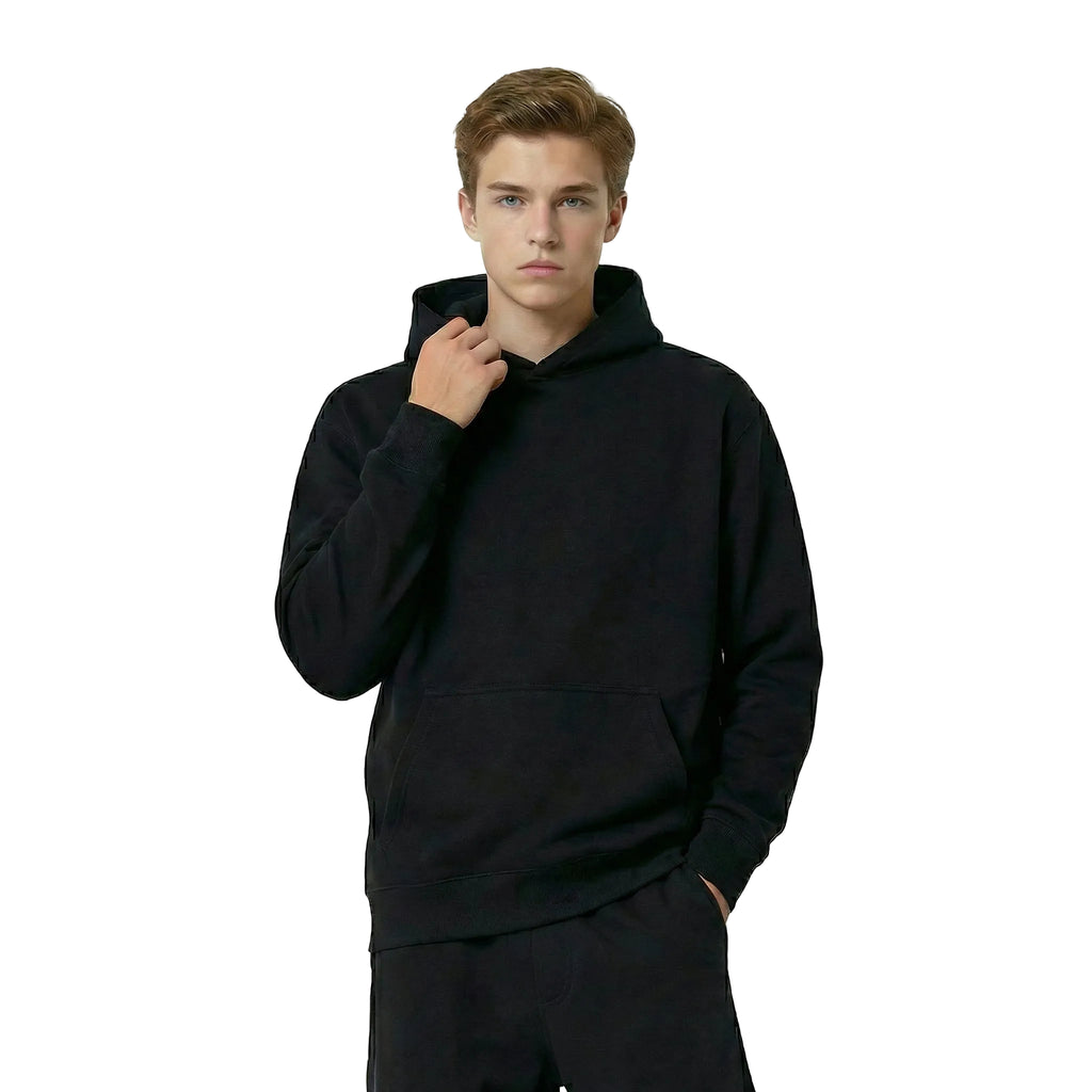True Black Oversized Hoodie