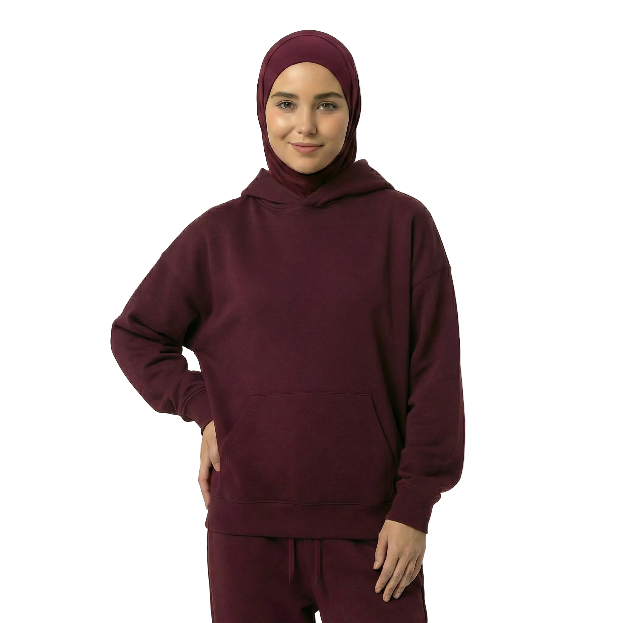 Burgundy Oversized Hoodie