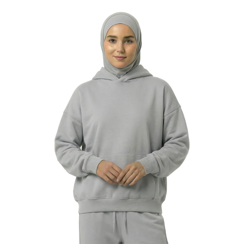 Light Gray Oversized Hoodie