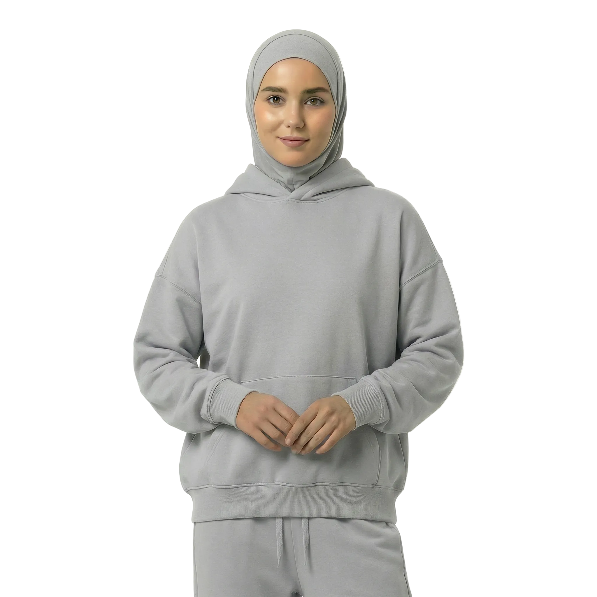 Light Gray Oversized Hoodie